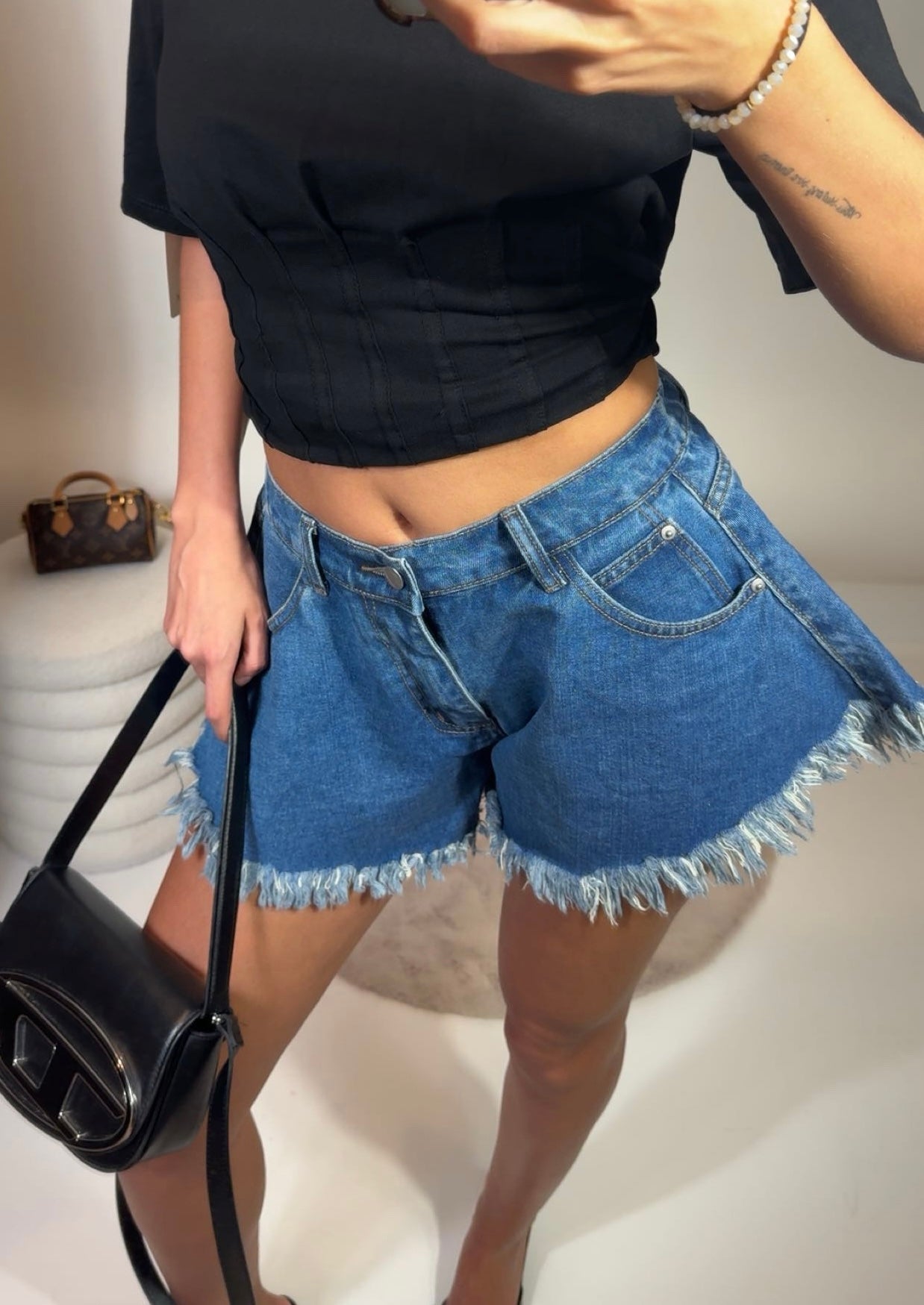 Novaly skort denim Blue