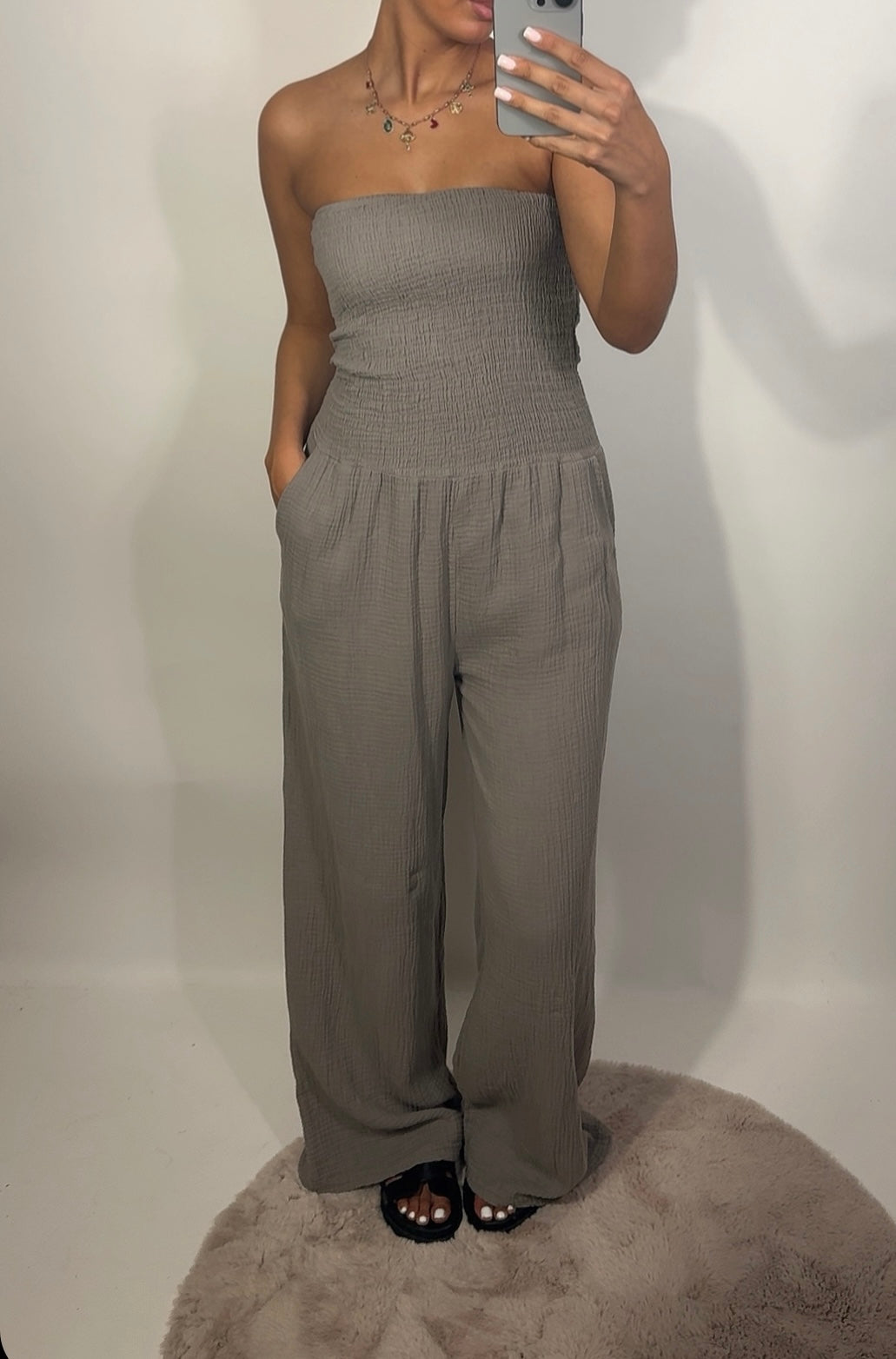 Noza jumpsuit - taupe