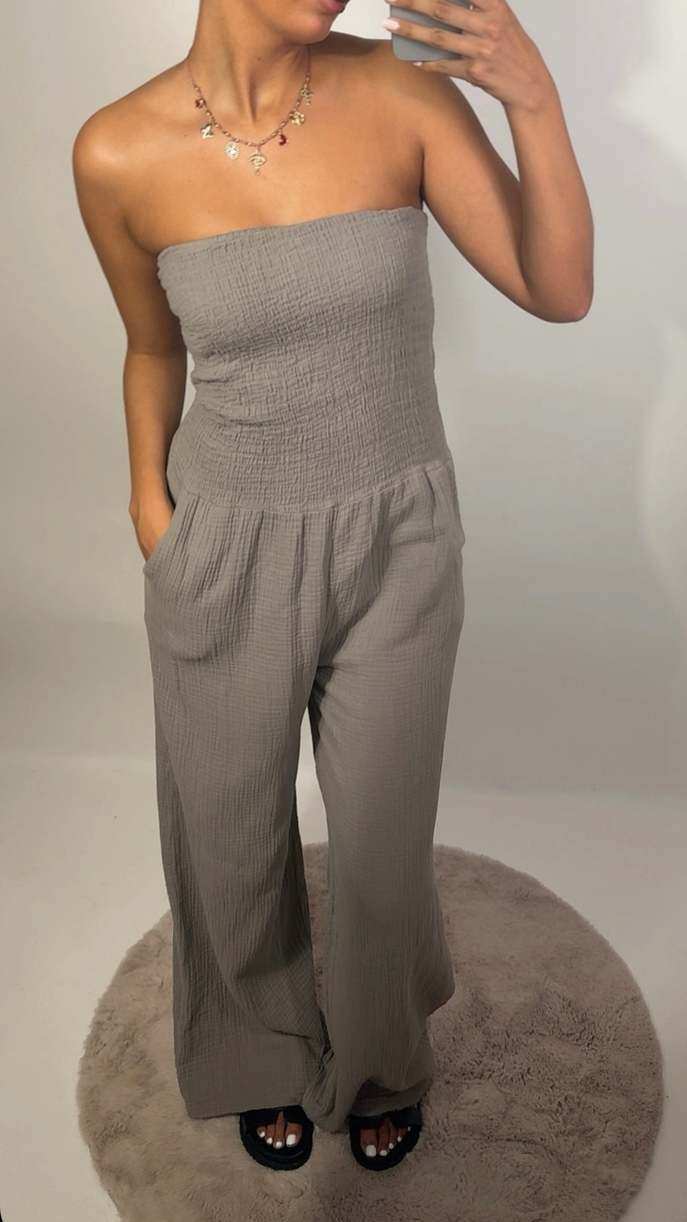 Noza jumpsuit - taupe