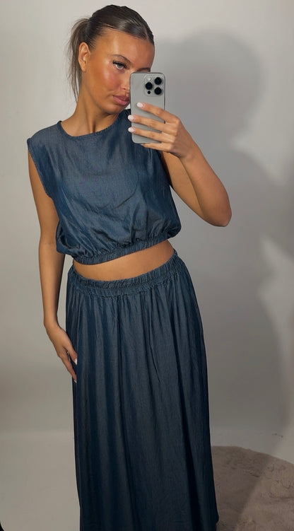 Carlijn set - denim blue