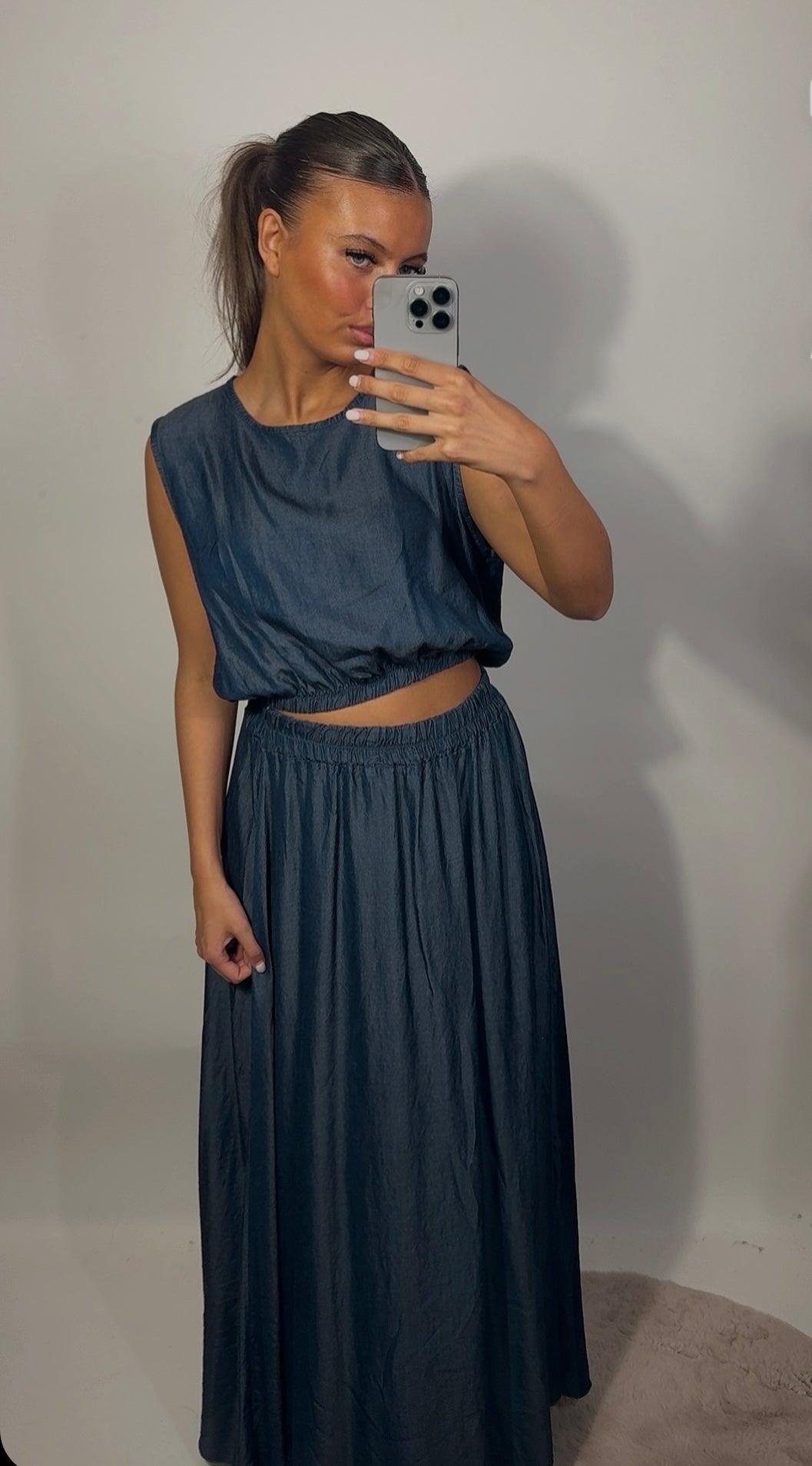 Carlijn set - denim blue