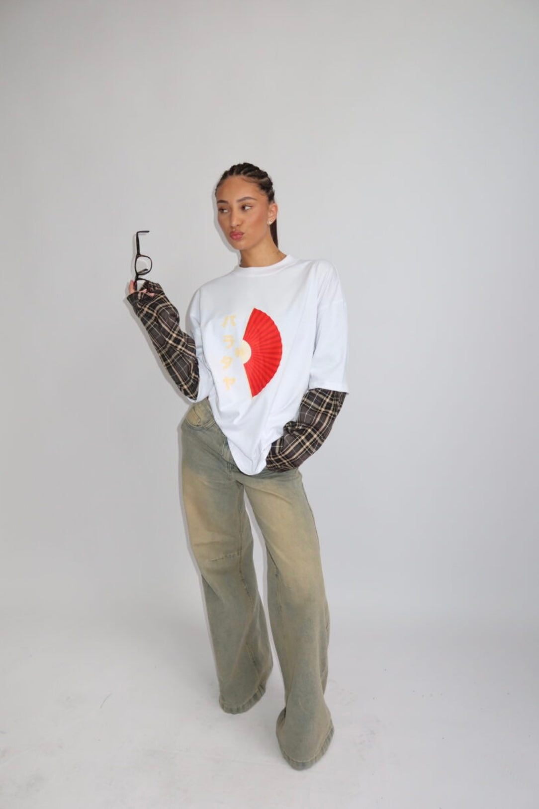 PRIORITY – TOKYO COLLECTION AW25 – OVERSIZED BLOUSE LONGSLEEVE – WHITE