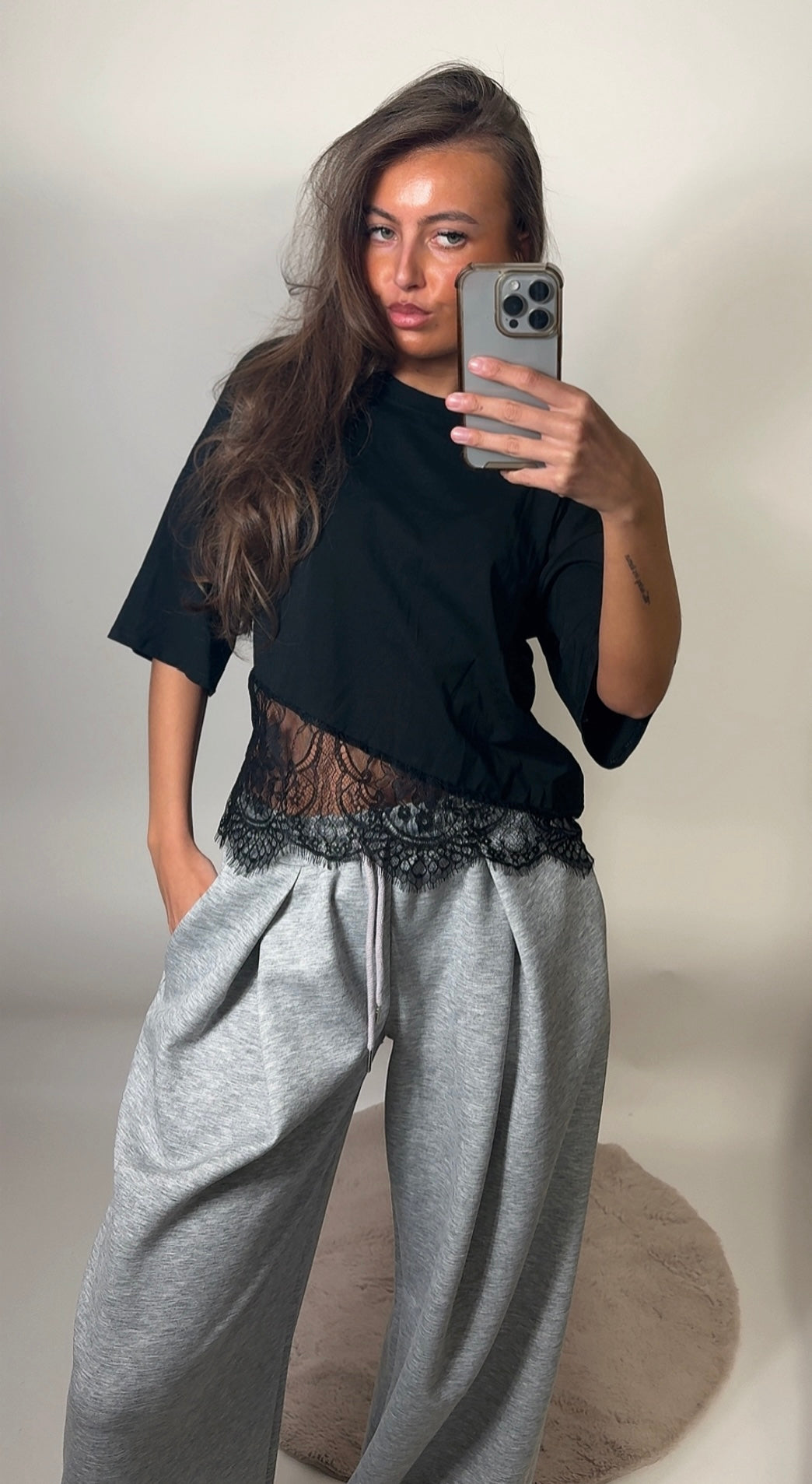 Riley top - zwart