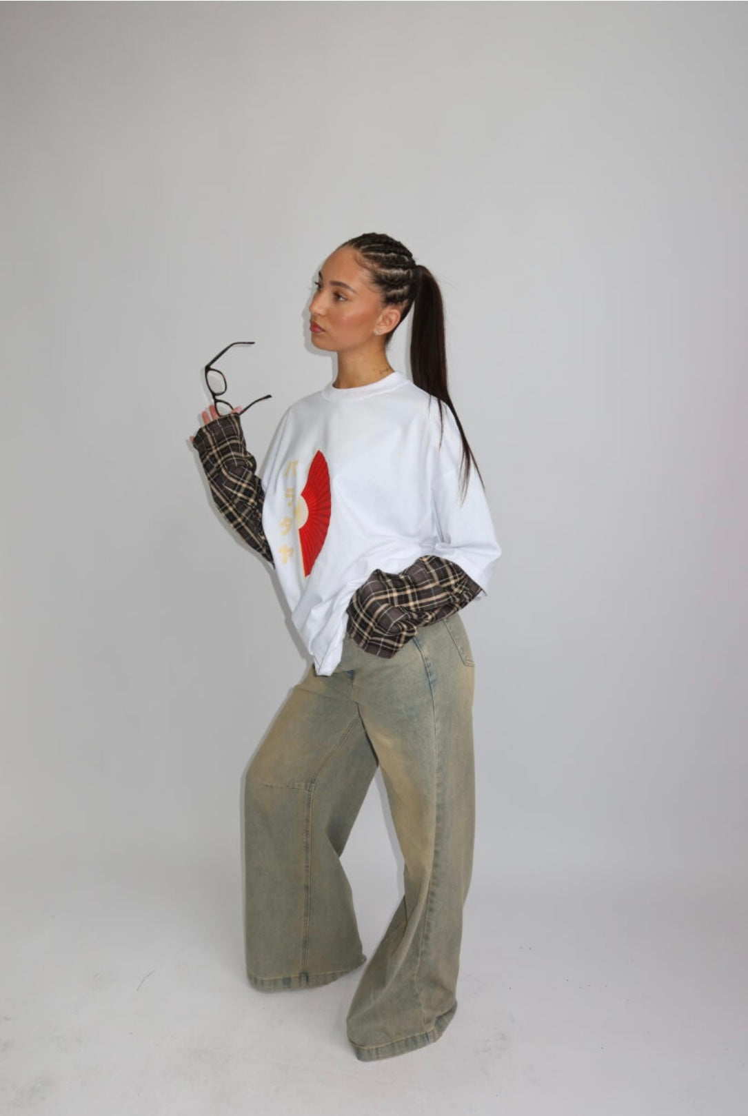 PRIORITY – TOKYO COLLECTION AW25 – OVERSIZED BLOUSE LONGSLEEVE – WHITE