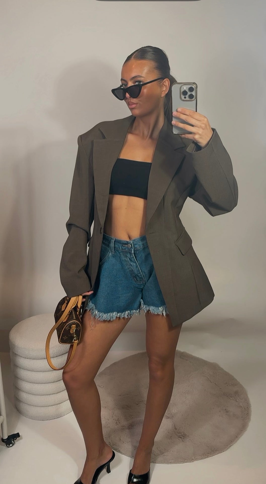 Novaly skort denim Blue