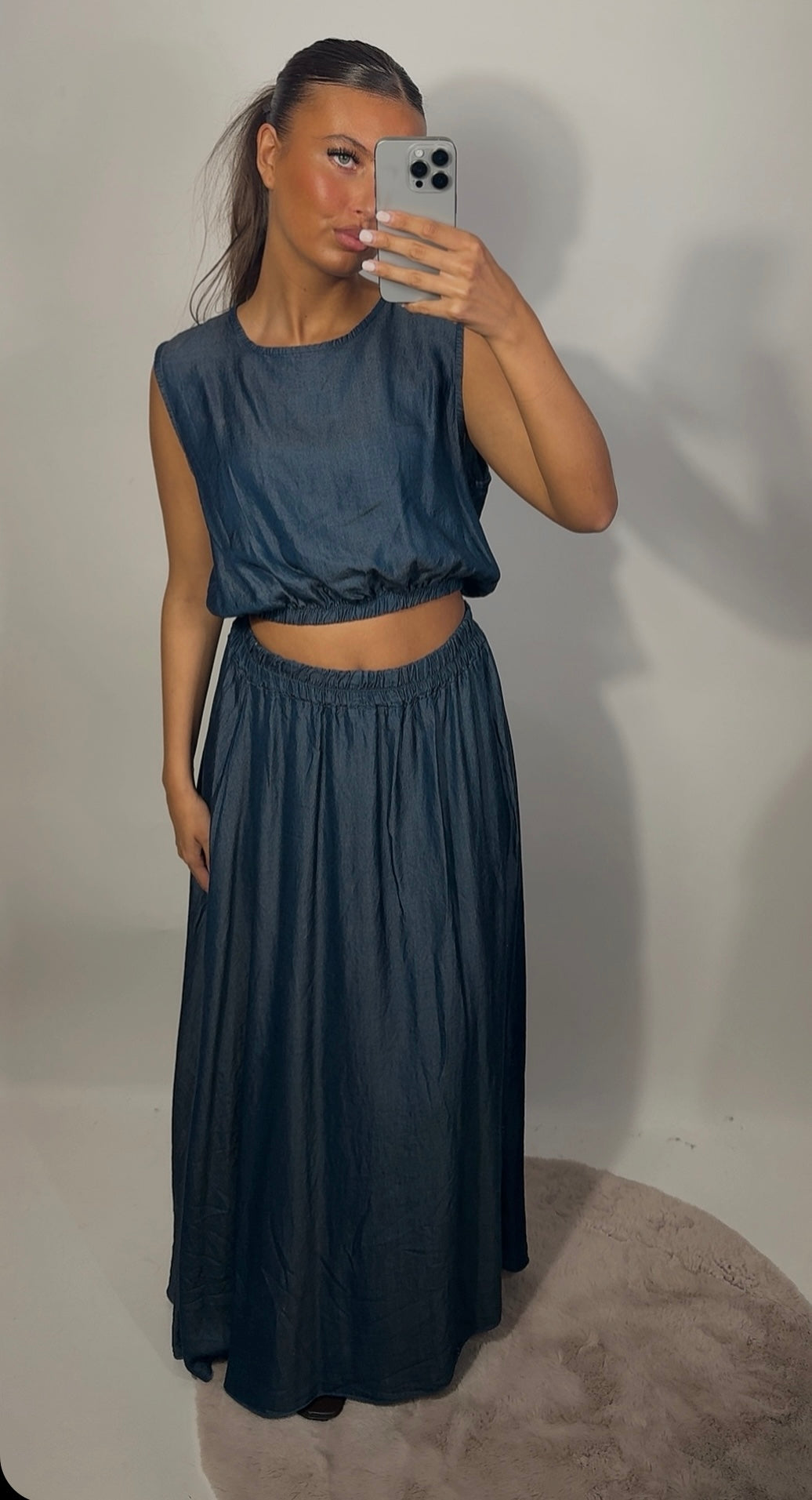 Carlijn set - denim blue