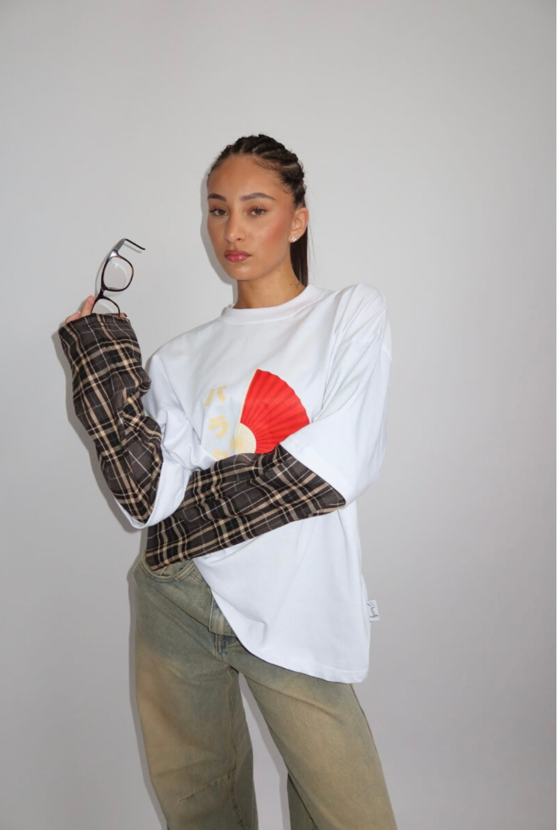 PRIORITY – TOKYO COLLECTION AW25 – OVERSIZED BLOUSE LONGSLEEVE – WHITE