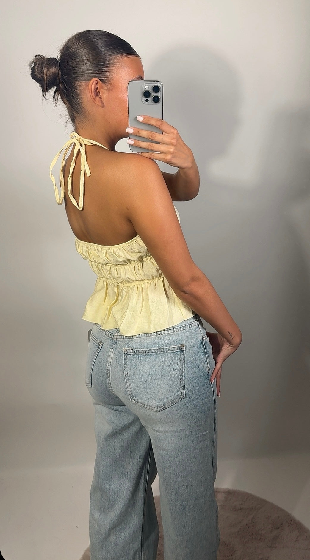 Feyza top - geel